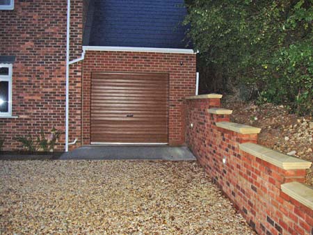 Boundary wall and front elevation completed.